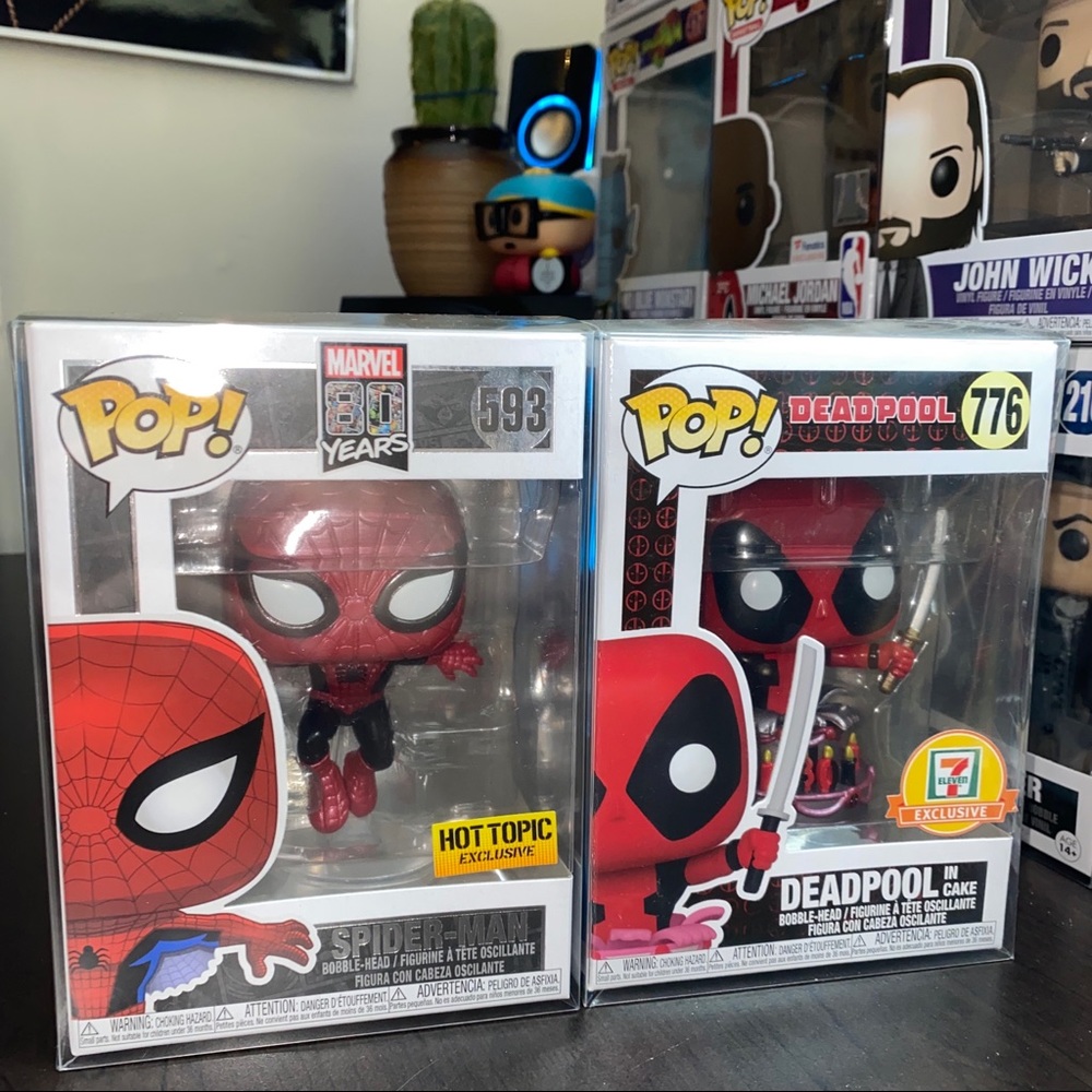 Funko POP! Deadpool and Spider Man Exclusives